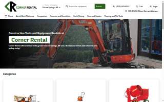 Corner Rental website