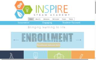 Inspire STEAM Academy website