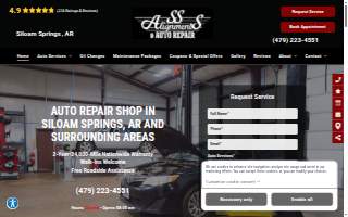 SS Alignments & Auto Repair website