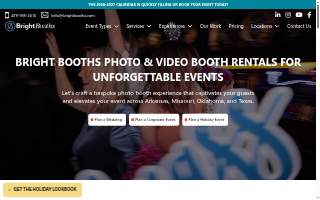 BrightBooths Photo Booth website
