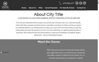 City Title & Closing website
