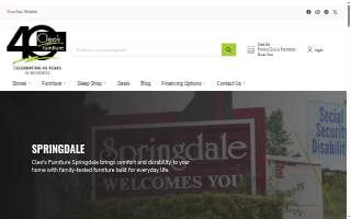 Cleo's Furniture of Springdale website