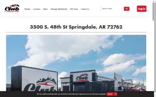 Club Car Wash of Springdale website
