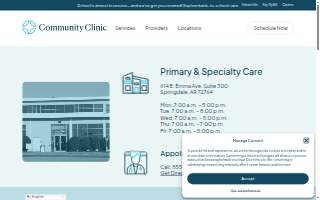 Community Clinic website