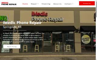 iMedic Phone Repair - Springdale website