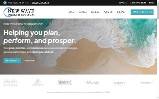 New Wave Wealth Advisors website