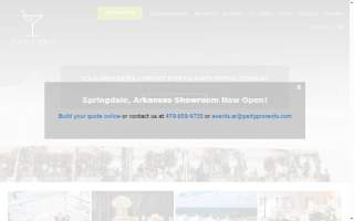 Party Pro Rents website
