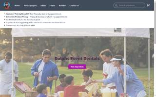 Ralphs Event Rentals website