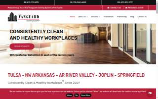 Vanguard Cleaning Systems of the Ozarks website