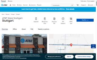 AT&T Store of Stuttgart website