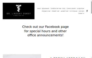 Dr. Lindsay Guest Chiropractor website