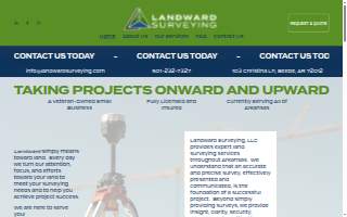 Landward Surveying, LLC website