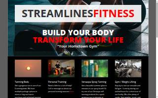 Streamlines Fitness and Tanning website