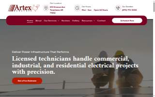 Artex Electric website