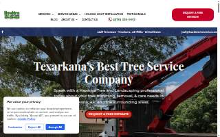Hawkins Tree and Landscaping website