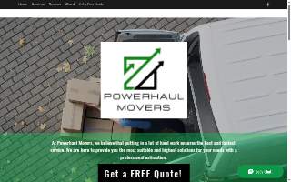 Powerhaul Movers website