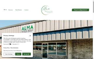 Alma Physical Therapy website
