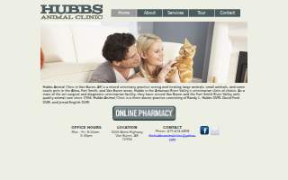 Hubbs Animal Clinic website