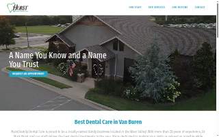 Hurst Family Dental Care website