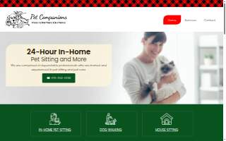 Pet Companions of Van Buren website