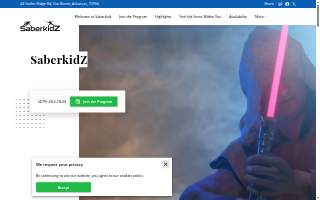 SaberkidZ website