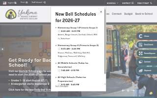 YSD Event Center website