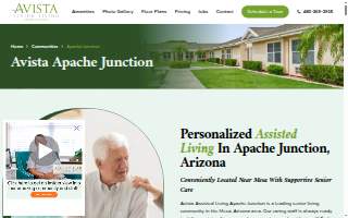 Avista Senior Living Apache Junction website