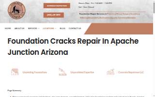 Concrete Repairman® Foundation Repair of Apache Junction website