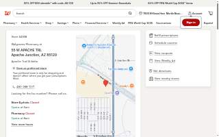 Walgreens Pharmacy website