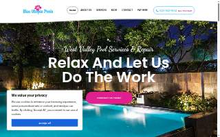Blue Utopia Pools website