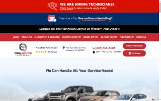 Cien Motor Werks website