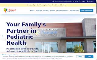 Pleasant Pediatrics of Avondale website