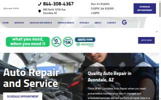 Wii Auto Repair website