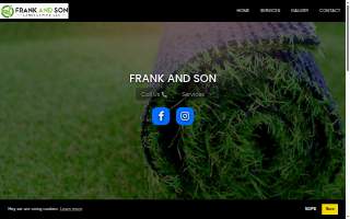 Frank and Son Landscaping website