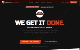Hamilton Auto and Diesel LLC website