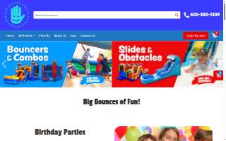 High Five Party Rentals, LLC website