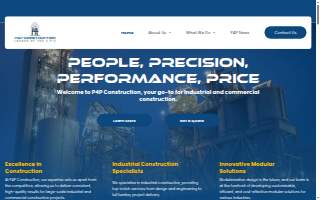 P4P Construction website