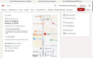 Walgreens Pharmacy website