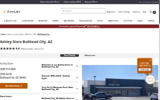 Ashley Store of Bullhead City website