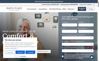 Davis Place Senior Living website