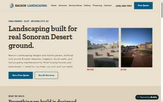 Bacson Landscaping website