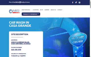Clean Freak Car Wash of Casa Grande website