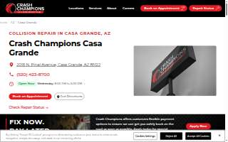 Crash Champions Collision Repair Casa Grande website