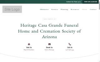 Heritage Casa Grande Funeral Home & Cremation Society of Arizona website