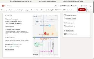 Walgreens Pharmacy website