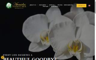 Avenidas Cremation & Burial website