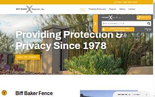 Biff Baker Fence Company Inc website