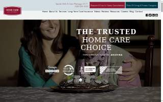 Home Care Assistance Tucson of Casas Adobes website