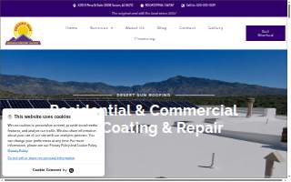 Desert Sun Roofing & Reflective Coating LLC website