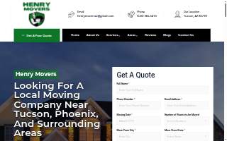 Henry Movers, LLC of Catalina Foothills website